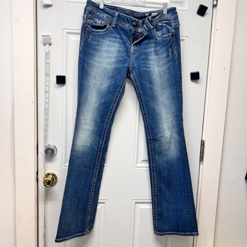 MISS ME-- Women's Blue Washed Bootcut Jeans